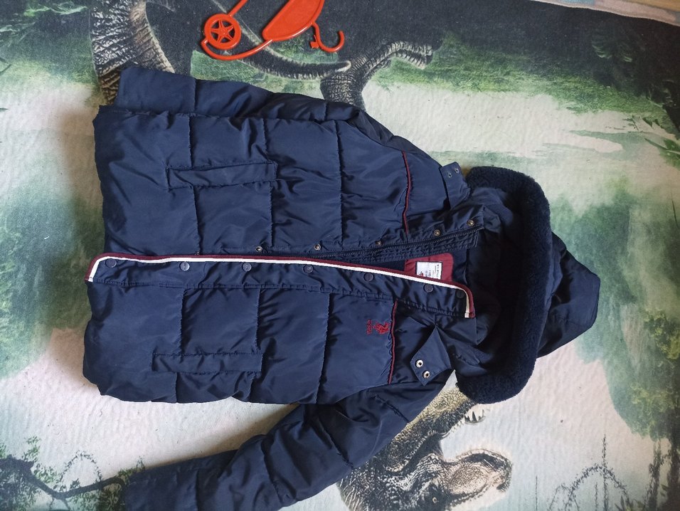 Erkek Çocuk Lacivert Kürklü Mont - Görsel 3