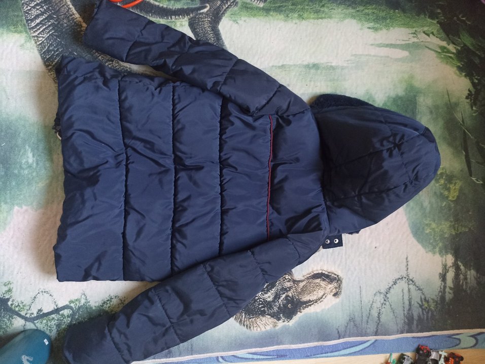 Erkek Çocuk Lacivert Kürklü Mont - Görsel 5