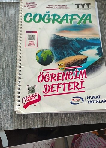 tyt coğrafya öğrenci defteri 