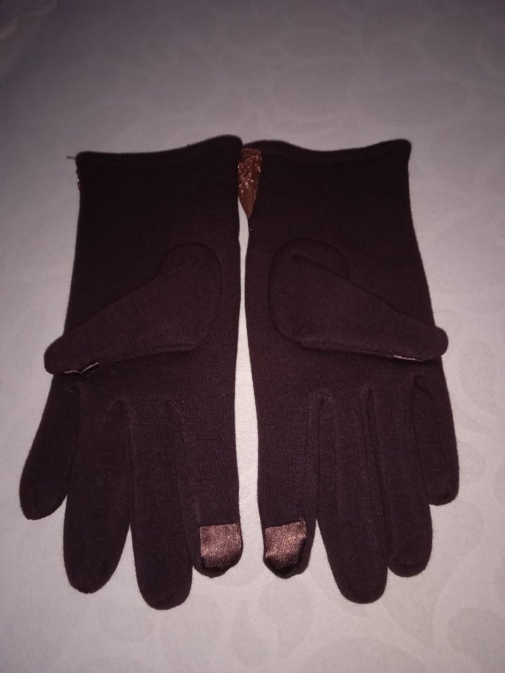 Dantel yünlü Kadın Eldiven - Görsel 2