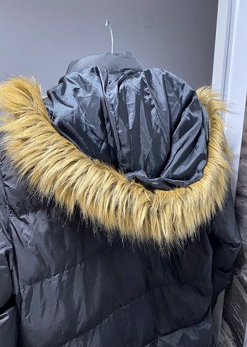 Gri Kadın Kışlık Kürklü Mont - Görsel 3