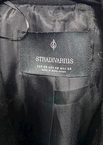 Siyah Çift Düğmeli Uzun Kaban - Görsel 2