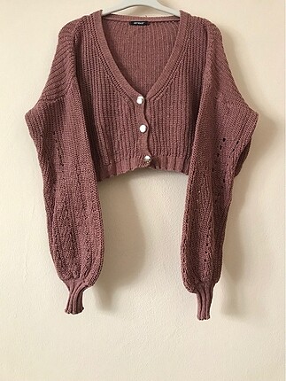 Crop hırka