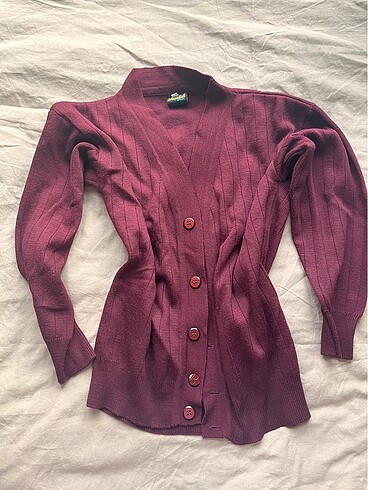 bordo vintage hırka