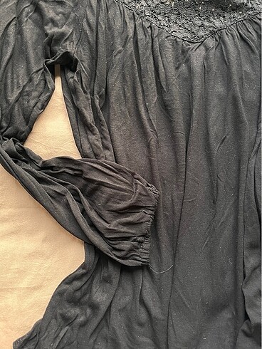 H&M H&M siyah dantel detayli bluz