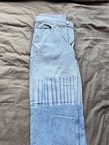 bershka, desenli baggy jean