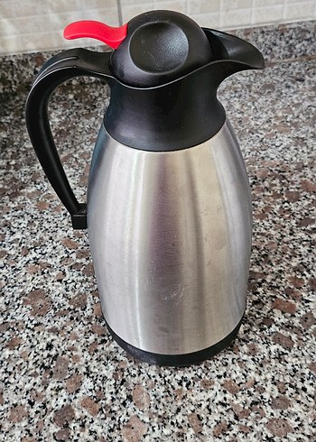 Gri Termos Çaydanlık - Görsel 4