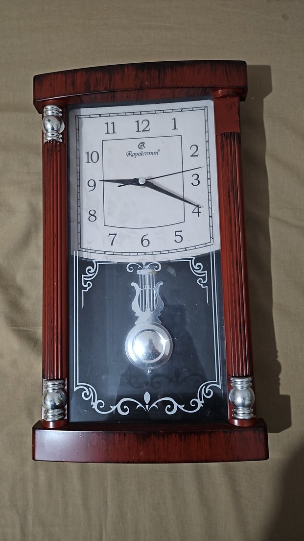 Kahverengi Salıncaklı Duvar Saati - Görsel 2