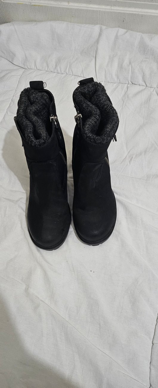 Tokalı Siyah Kadın Biker Botu - Görsel 3