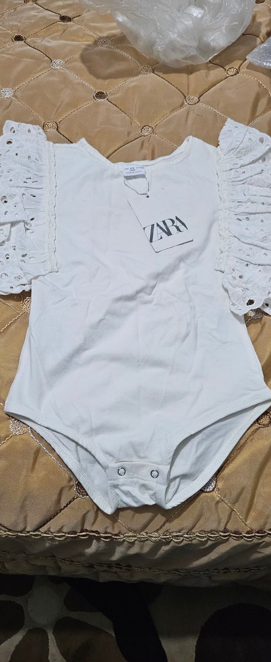 Zara Beyaz Baskılı Çocuk Atlet - Görsel 4