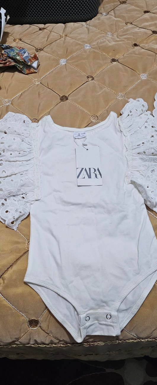 Zara Beyaz Baskılı Çocuk Atlet - Görsel 5