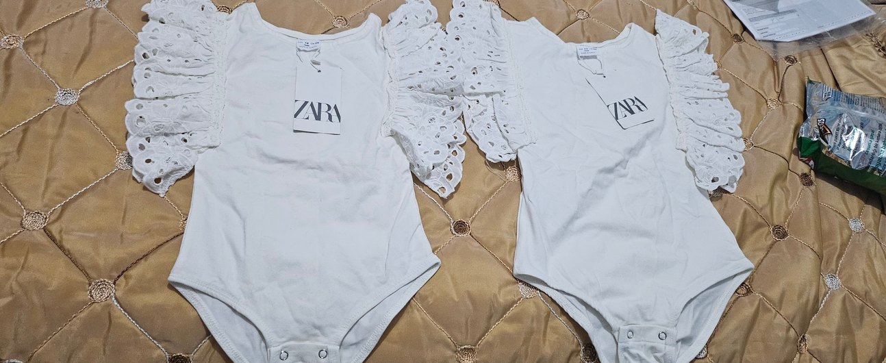 Zara Beyaz Baskılı Çocuk Atlet - Görsel 2