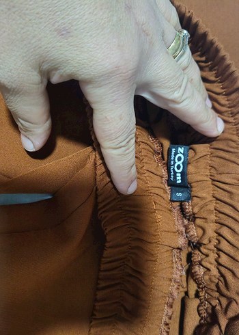 Kahverengi Yan Şeritli Kadın Spor Pantolon - Görsel 6