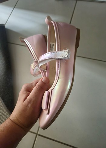 Kızlar için Pembe Tokalı Babet - Görsel 4