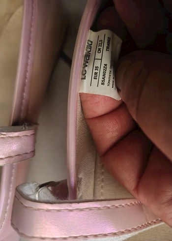 Kızlar için Pembe Tokalı Babet - Görsel 2