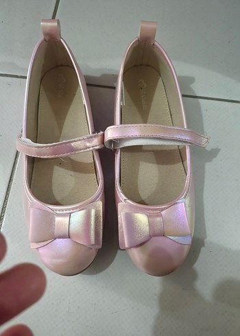 Kızlar için Pembe Tokalı Babet - Görsel 6