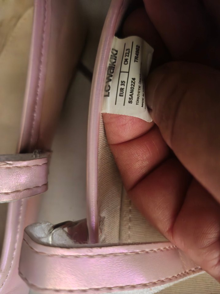 Kızlar için Pembe Tokalı Babet - Görsel 2