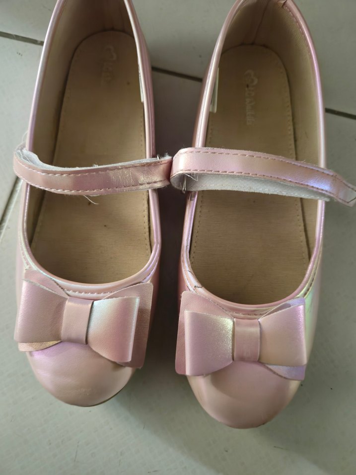 Kızlar için Pembe Tokalı Babet - Görsel 5