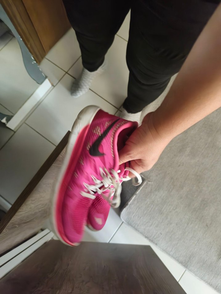 Nike Pembe Bağcıklı Kadın Spor Ayakkabı - Görsel 4