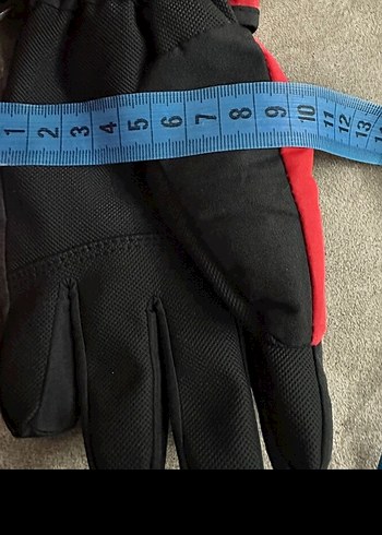 Kırmızı Erkek Çocuk Biker Eldiveni - Görsel 3