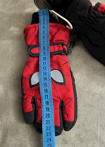 Kırmızı Erkek Çocuk Biker Eldiveni - Görsel 4