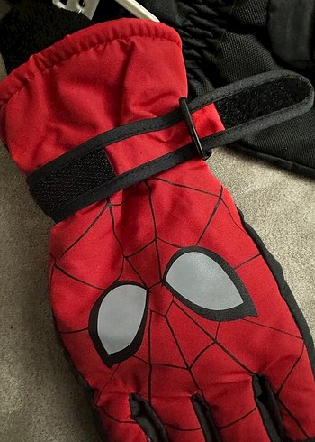 Kırmızı Erkek Çocuk Biker Eldiveni - Görsel 2