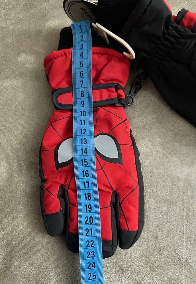 Kırmızı Erkek Çocuk Biker Eldiveni - Görsel 4