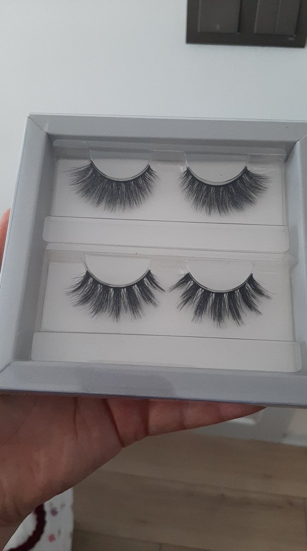 Gri Takma Kirpik Seti 2 Çift - Görsel 2