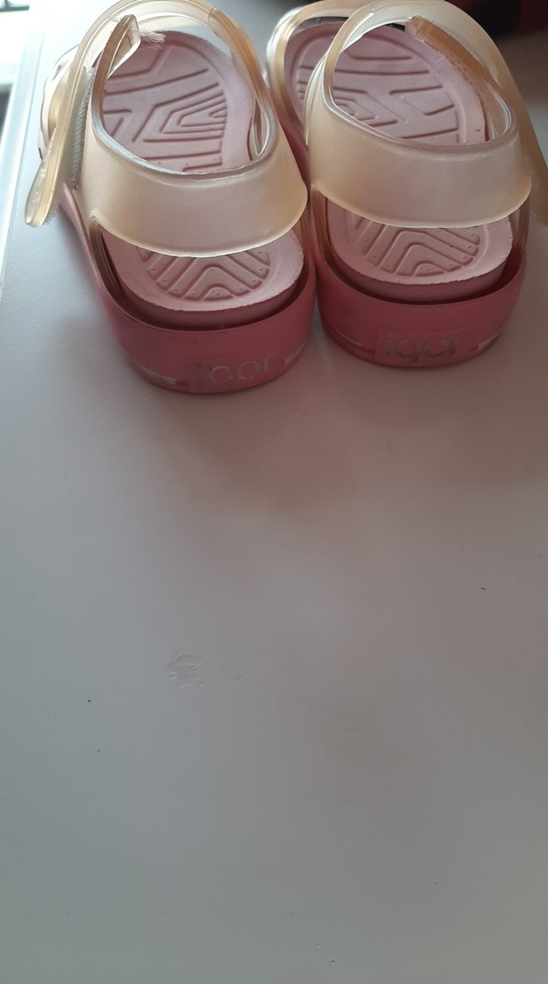 Kız Çocuk Pembe Tokalı Sandalet - Görsel 3