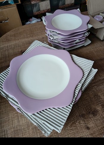 Karaca Pastel Mor Vintage Yemek Takımı - Görsel 12