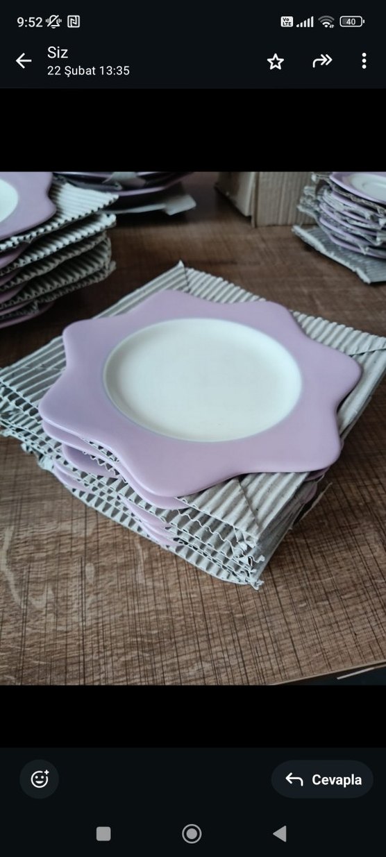 Karaca Pastel Mor Vintage Yemek Takımı - Görsel 3