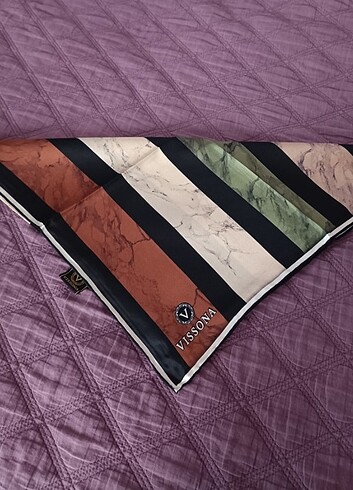 Vissona ipek eşarp  - Görsel 6