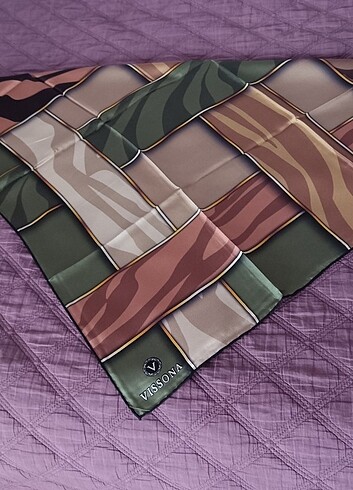 Vissona ipek eşarp  - Görsel 6