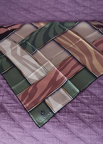 Vissona ipek eşarp  - Görsel 4