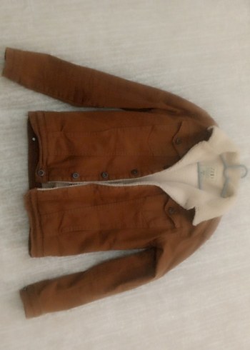 Kahverengi universal denim Ceket
