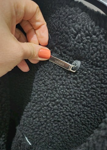 Sıyah Deri  Kürk Detaylı Ceket - Görsel 3