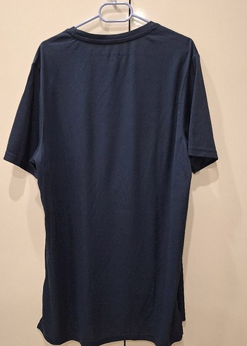 Erkek Lacivert Kısa Kollu Salaş Tişört - Görsel 4