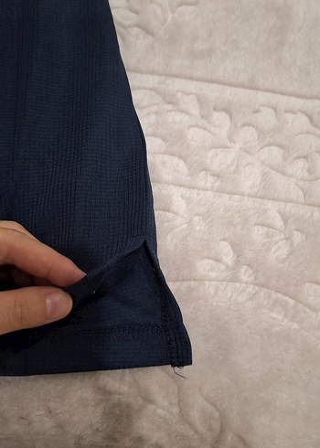 Erkek Lacivert Kısa Kollu Salaş Tişört - Görsel 7