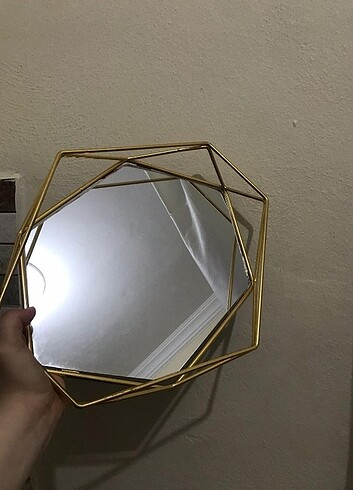 Gold Prizma Aynalı Tepsi