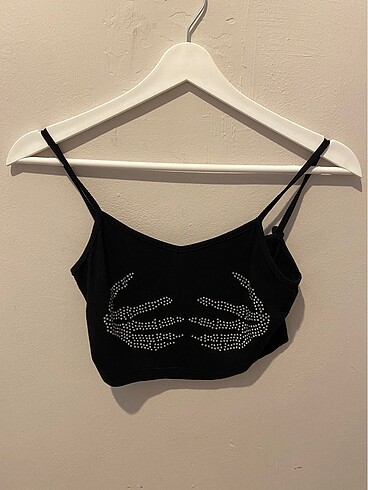 SİYAH CROP TOP