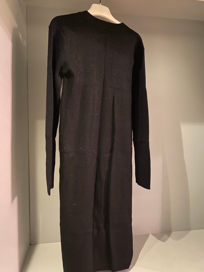 Kadın Siyah Triko Uzun Elbise - Görsel 3