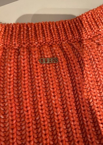 Kırmızı Örgü Kadın Kazak - Görsel 5