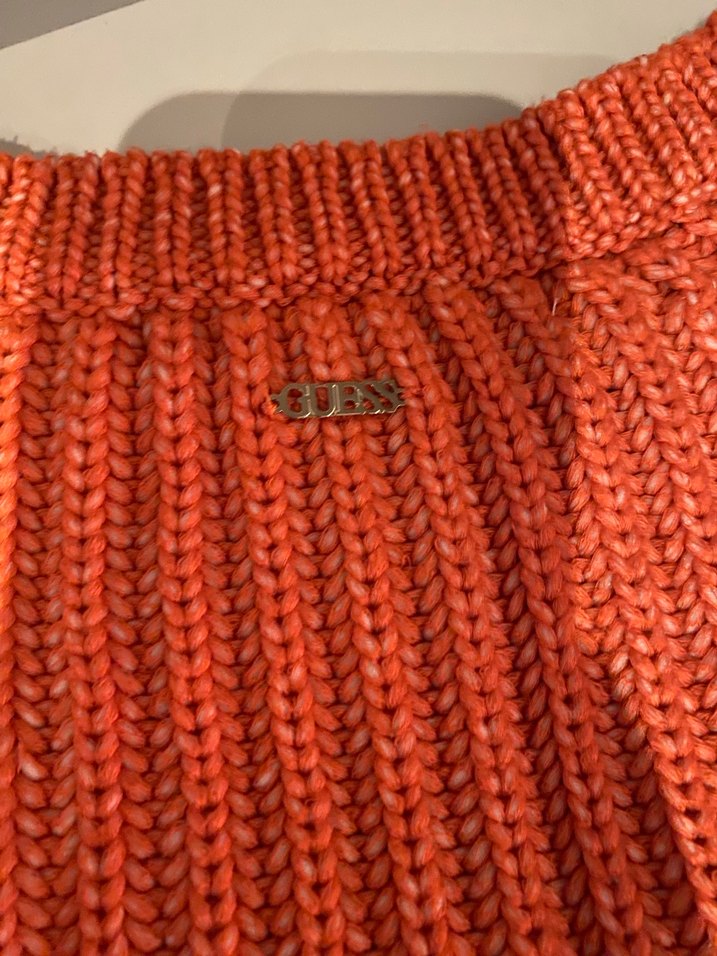 Kırmızı Örgü Kadın Kazak - Görsel 5