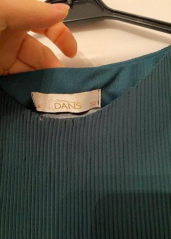 Kadın Yeşil Pilili Uzun Elbise - Görsel 2