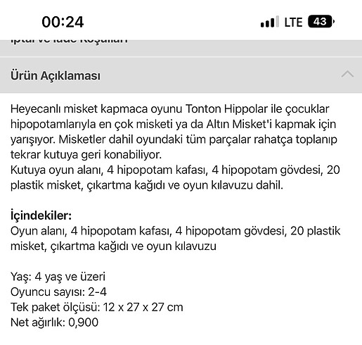 Beden Tonton hippolar büyük boy