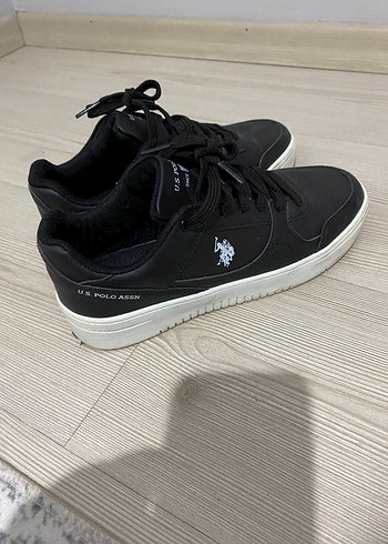 U.S. Polo Assn. Siyah Bağcıklı Spor Ayakkabı - Görsel 2