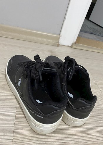U.S. Polo Assn. Siyah Bağcıklı Spor Ayakkabı - Görsel 3