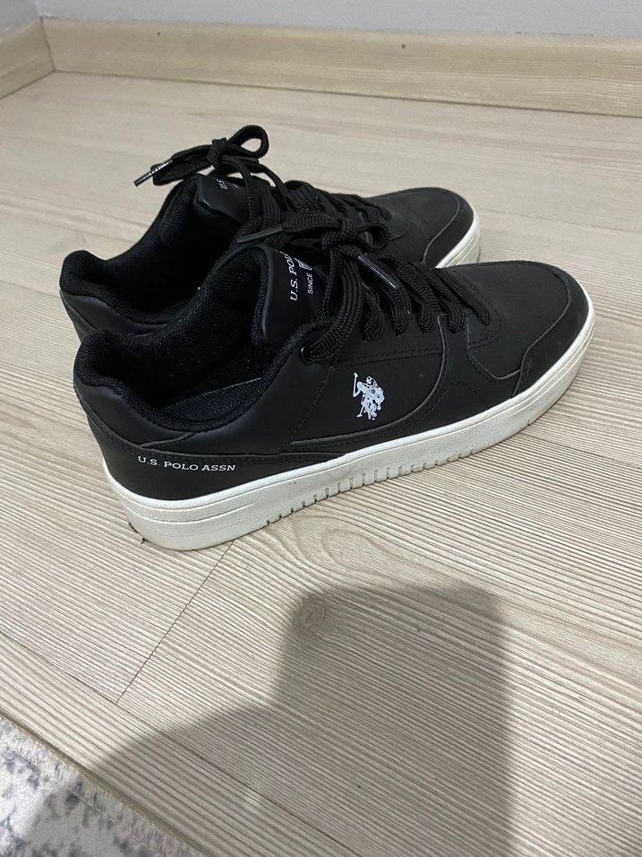 U.S. Polo Assn. Siyah Bağcıklı Spor Ayakkabı - Görsel 2