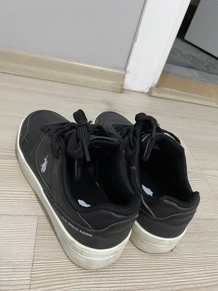 U.S. Polo Assn. Siyah Bağcıklı Spor Ayakkabı - Görsel 3