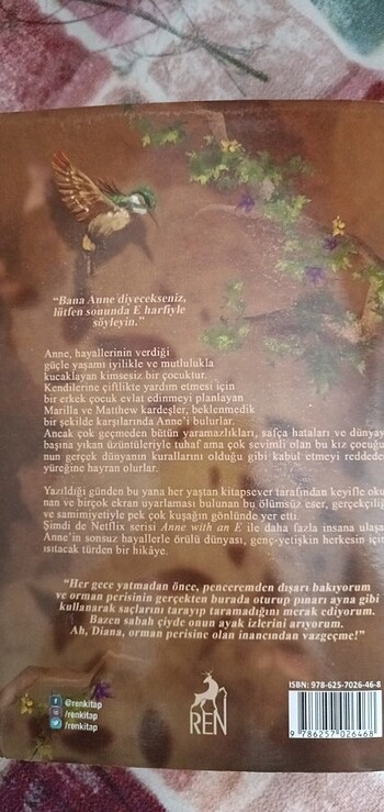  Beden Yeşilin Kızı Anne okuma kitabı